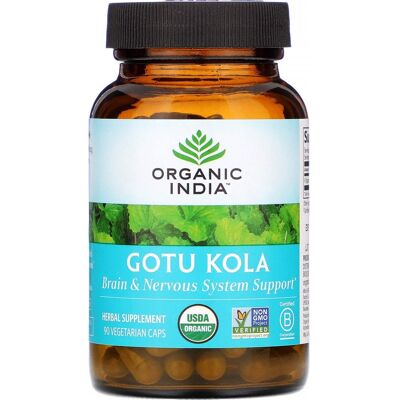 Organic India Brahmi Gotu Kola - Suplemento Herbal para Cerebro y Nervios Organic India Brahmi Gotu Kola - Suplemento Herbal para Cerebro y Nervios