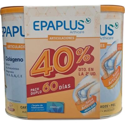 Epaplus Arthicare Mantenimiento Colágeno + Silicio + Ácido Hialurónico + Magnesio Limón 2x334 g Epaplus Arthicare Mantenimiento Colágeno + Silicio + Ácido Hialurónico + Magnesio Limón 2x334 g