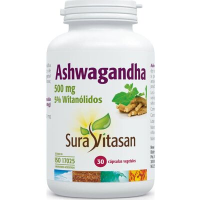Sura Vitasan Ashwagandha 30 Cápsulas - Complemento Alimenticio Sura Vitasan Ashwagandha 30 Cápsulas - Complemento Alimenticio