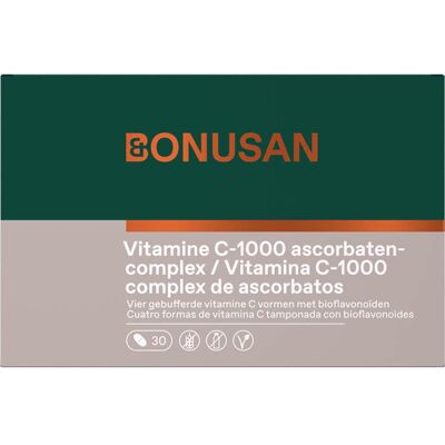 Bonusan Vitamina C-1000 Complejo de Ascorbatos 30 comp Bonusan Vitamina C-1000 Complejo de Ascorbatos 30 comp
