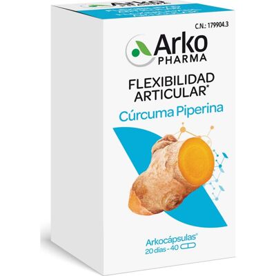 Arkopharma Cápsulas de Cúrcuma - Suplemento Orgánico para Articulaciones Arkopharma Cápsulas de Cúrcuma - Suplemento Orgánico para Articulaciones