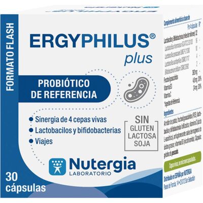 Nutergia Ergyphilus Plus - Cápsulas probióticas - Salud digestiva Nutergia Ergyphilus Plus - Cápsulas probióticas - Salud digestiva