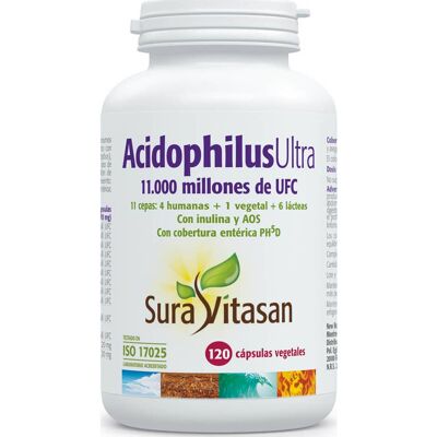 Sura Vitasan Acidophilus Ultra 120 Cápsulas - Suplemento Probiótico Sura Vitasan Acidophilus Ultra 120 Cápsulas - Suplemento Probiótico