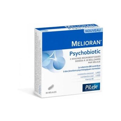 Pileje Melioran Psychobiotic 30 Cápsulas - Suplemento dietético Pileje Melioran Psychobiotic 30 Cápsulas - Suplemento dietético