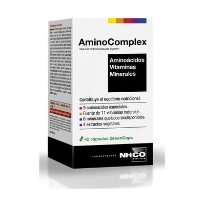NHCO AminoComplex 42 Cápsulas - Suplemento para recuperación muscular y energía NHCO AminoComplex 42 Cápsulas - Suplemento para recuperación muscular y energía