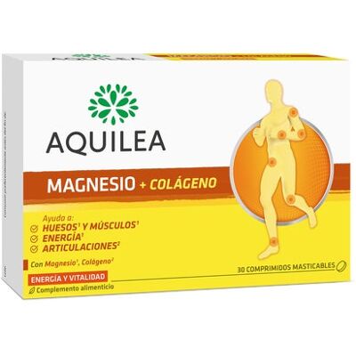 Aquilea Magnesio con Colágeno - Limón - Suplemento Alimenticio Aquilea Magnesio con Colágeno - Limón - Suplemento Alimenticio