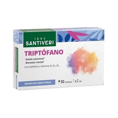 Santiveri Triptófano 30 Cápsulas - Suplemento Alimenticio Santiveri Triptófano 30 Cápsulas - Suplemento Alimenticio
