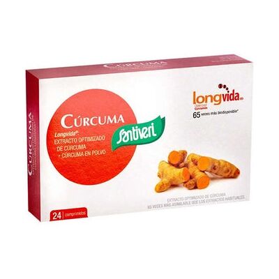 Santiveri Cúrcuma 24 Comprimidos - Suplemento Alimenticio Santiveri Cúrcuma 24 Comprimidos - Suplemento Alimenticio