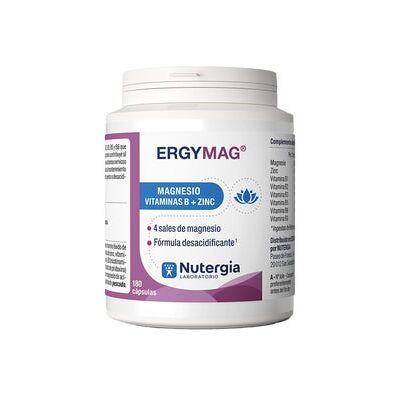 Nutergia Ergymag - Magnesio, Vitaminas B y Zinc - Complemento alimenticio Nutergia Ergymag - Magnesio, Vitaminas B y Zinc - Complemento alimenticio