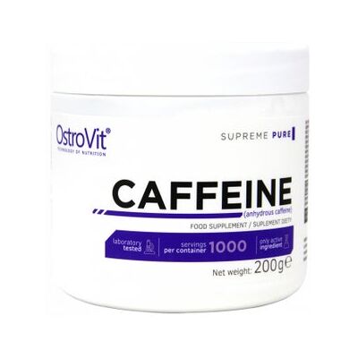 Ostrovit - Caféina en Polvo 200g - Energía y Concentración Ostrovit - Caféina en Polvo 200g - Energía y Concentración