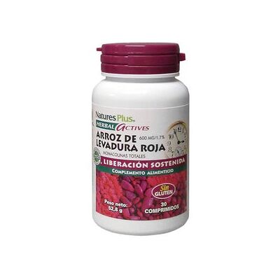 Natures Plus Arroz de Levadura Roja - Monacolinas para Colesterol Natures Plus Arroz de Levadura Roja - Monacolinas para Colesterol