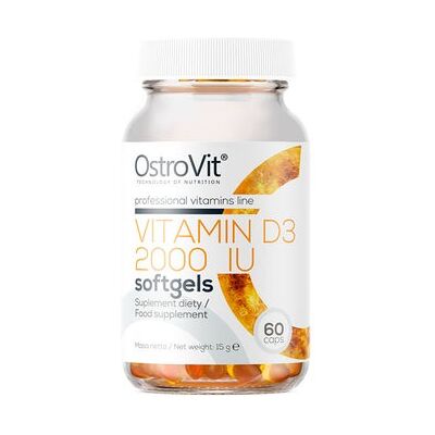 OstroVit D3 2000 IU Softgel - Suplemento de Vitamina D - 60 Cápsulas OstroVit D3 2000 IU Softgel - Suplemento de Vitamina D - 60 Cápsulas