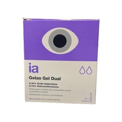 INTERAPOTHEK Gotas Oftálmicas Gel Doble Humectación 20x0,35ml INTERAPOTHEK Gotas Oftálmicas Gel Doble Humectación 20x0,35ml