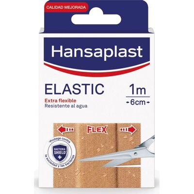 Hansaplast Cinta Elástica 1m x 6cm - Venda de Primeros Auxilios Hansaplast Cinta Elástica 1m x 6cm - Venda de Primeros Auxilios