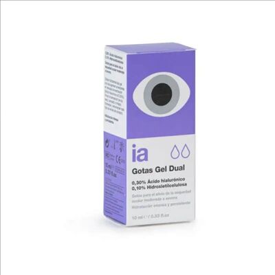 INTERAPOTHEK Gotas Oftálmicas Gel Doble Humectación 10 ml INTERAPOTHEK Gotas Oftálmicas Gel Doble Humectación 10 ml