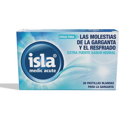 Isla Medic Pastillas Blandas para Garganta Extra Fuerte Herbal - Pastilla medicinal Isla Medic Pastillas Blandas para Garganta Extra Fuerte Herbal - Pastilla medicinal