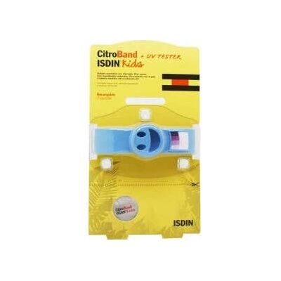 ISDIN ® Kids Citroband Smiley Recargable con 2 Pastillas 1 ud ISDIN ® Kids Citroband Smiley Recargable con 2 Pastillas 1 ud