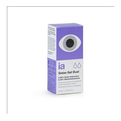 INTERAPOTHEK Gotas Oftálmicas Gel Doble Humectación 10 ml INTERAPOTHEK Gotas Oftálmicas Gel Doble Humectación 10 ml