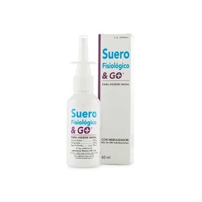 Laboratorios Pharma & Go & go Suero Fisiológico Nasal con Nebulizador 60 ml Laboratorios Pharma & Go & go Suero Fisiológico Nasal con Nebulizador 60 ml