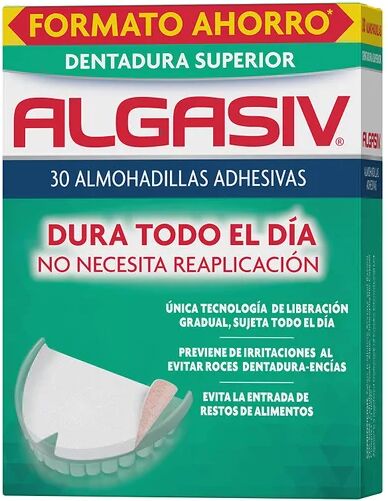 ALGASIV Almohadillas Adhesivas Prótesis Dental Superior 30uds