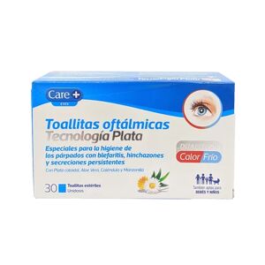 Care+ Toallitas oftálmicas Tecnología Plata 30 und