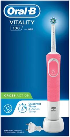 Oral-B Cepillo Eléctrico Vitality 100 Cross Action Rosa 1ud