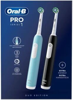 Oral-B Set Pro Serie 1 Duo Cepillo Eléctrico Turquesa + Negro