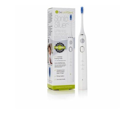 Beconfident Sonic Silver Electric Whitening Toothbrush White 1ud