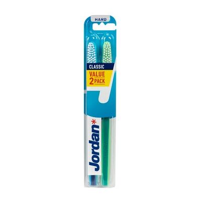Cepillo de dientes Jordan Classic - Duro 2 unidades Cepillo de dientes Jordan Classic - Duro 2 unidades
