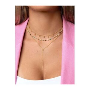 SINGULARU - Collar Crystals Colors - Colgante en Plata de Ley 925 con Acabado Baño de Oro de 18 Kt. - Cadena de Talla Unica - Joyas para Mujer - Varios Acabados