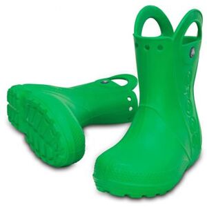 Botas de Agua CROCS Handle Rain Boot Kids Bebés (24-25 - Verde)