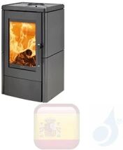 Ravelli Estufa De Leña Lia Steel 8.5 Kw Tipo De Revestimiento Metal Negro A+ Ravelli Estufa De Leña Lia Steel 8.5 Kw Tipo De Revestimiento Metal Negro A+