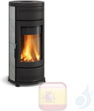 La Nordica Estufas De Leña Helga Evo 7.3 Kw Piedra Natural Roca Serie Top Design 7117862 A+