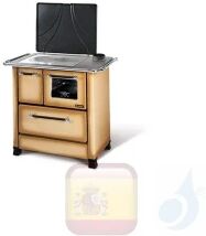 La Nordica Estufa De Cocina Romantica 4.5 6.0 Kw Acero Cappuccino Serie Horno De Leña 1014050 B La Nordica Estufa De Cocina Romantica 4.5 6.0 Kw Acero Cappuccino Serie Horno De Leña 1014050 B