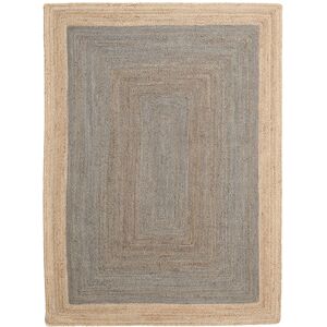 RugVista Frida Frame Alfombra - Gris / Beige 140x200