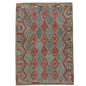 Anudada a mano . Origen: Afghanistan Kilim Afghan Old style Alfombra 205x297