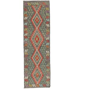 Anudada a mano . Origen: Afghanistan Kilim Afghan Old style Alfombra 88x292