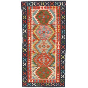 Anudada a mano . Origen: Afghanistan Kilim Afghan Old style Alfombra 97x194