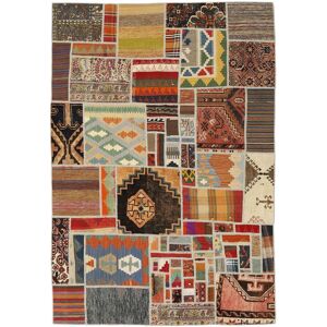 Anudada a mano . Origen: Persia Kilim Patchwork Alfombra 140x200