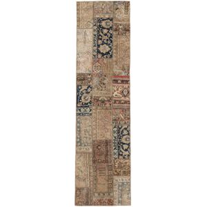 Anudada a mano . Origen: Persia / Iran Patchwork Alfombra 83x307