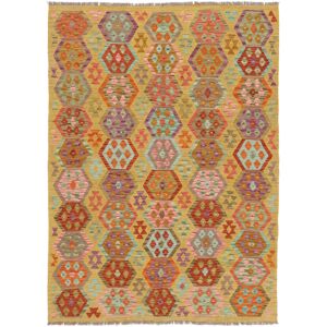 Anudada a mano . Origen: Afghanistan Kilim Afghan Old style Alfombra 180x247