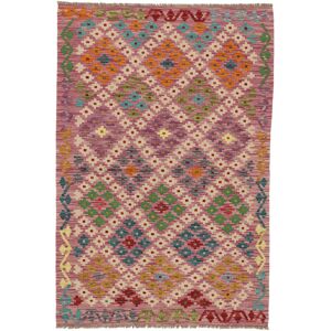 Anudada a mano . Origen: Afghanistan Kilim Afghan Old style Alfombra 104x157