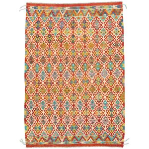 Anudada a mano . Origen: Afghanistan Kilim Afghan Old style Alfombra 178x257