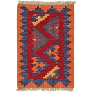 Anudada a mano . Origen: Persia / Iran Kilim Qashqai Alfombra 44x63