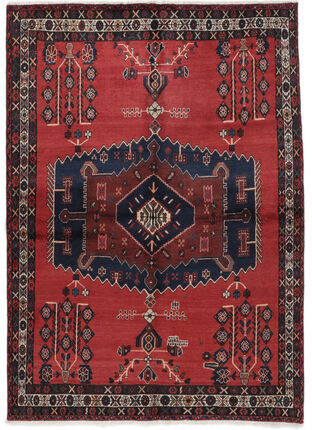 Anudada a mano . Origen: Persia / Iran Alfombra Persa Afshar Alfombra 155X206 Negro/Rojo Oscuro (Lana, Persia/Irán)