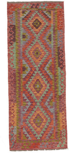 Anudada a mano . Origen: Afghanistan Alfombra Oriental Kilim Afghan Old Style Alfombra 83X216 Alfombra De Pasillo Rojo Oscuro/Marrón (Lana, Afganistán)