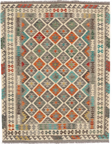 Anudada a mano . Origen: Afghanistan Alfombra Kilim Afghan Old Style Alfombra 151X197 Marrón/Naranja (Lana, Afganistán)