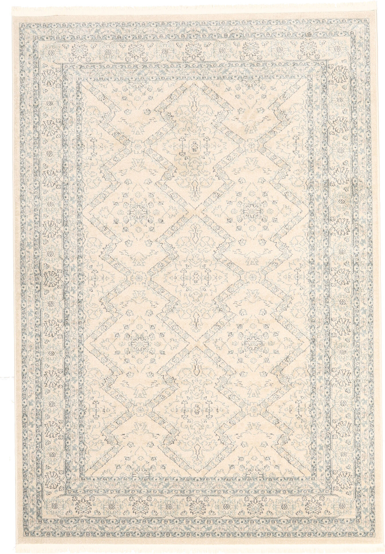 RugVista Ziegler Bristol Alfombra - Beige crema / Gris claro 160x230