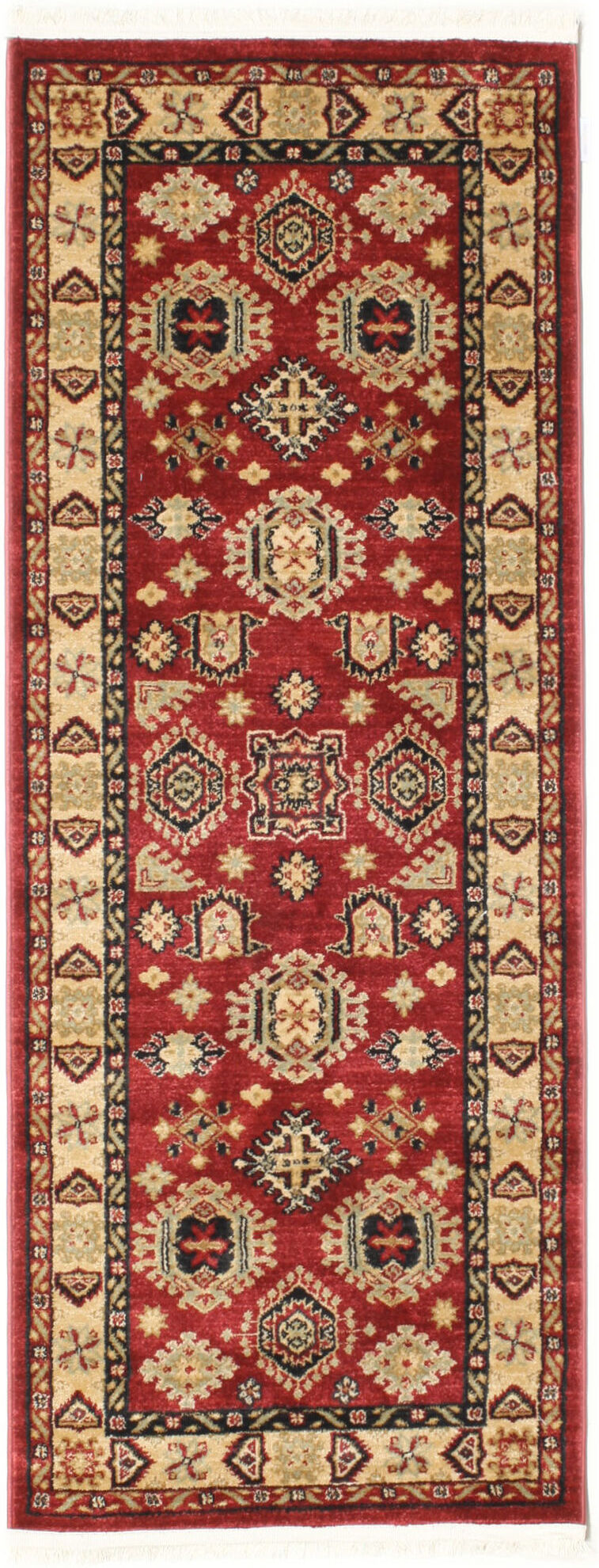 RugVista Shirvan Kazak Alfombra - Rojo / Beige 80x200