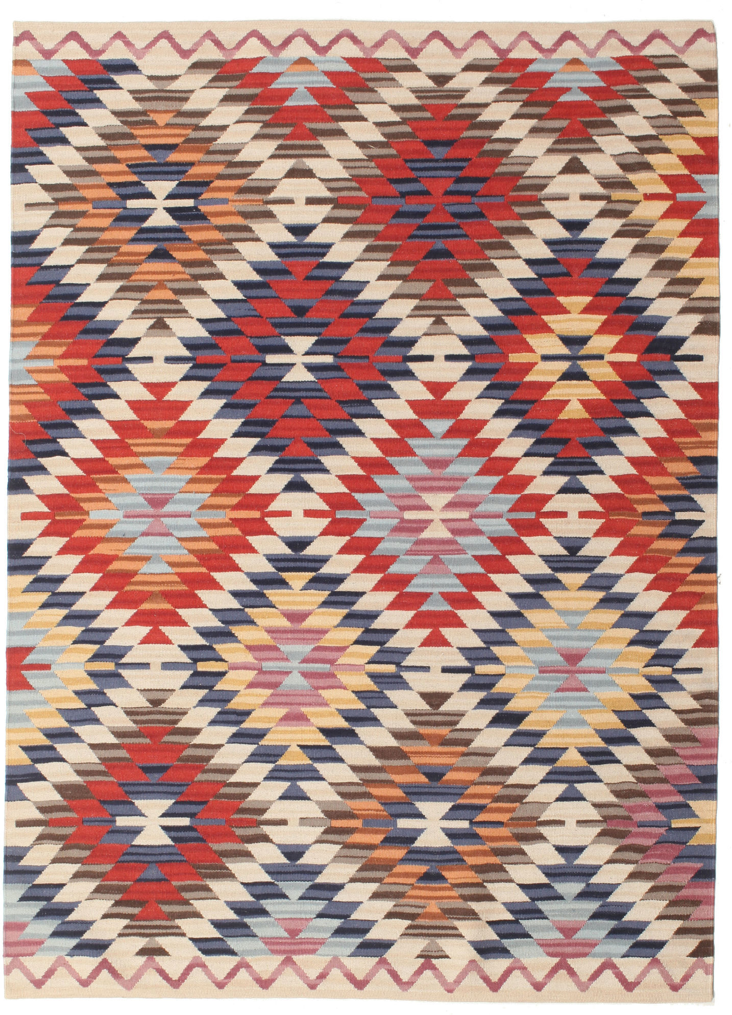 RugVista Kilim Usak Alfombra - Multicolor 140x200